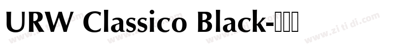 URW Classico Black字体转换
